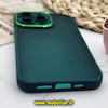 قاب گوشی iPhone 13 Pro آیفون پشت مات متال کیس دور سیلیکونی محافظ لنزدار سبز کد 359
