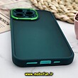قاب گوشی iPhone 13 Pro آیفون پشت مات متال کیس دور سیلیکونی محافظ لنزدار سبز کد 359