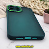 قاب گوشی iPhone 13 Pro Max آیفون پشت مات متال کیس دور سیلیکونی محافظ لنزدار سبز کد 492