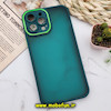 قاب گوشی iPhone 13 Pro Max آیفون پشت مات متال کیس دور سیلیکونی محافظ لنزدار سبز کد 492