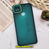 قاب گوشی Redmi 9C - Redmi 10A - Poco C3 شیائومی پشت مات متال کیس دور سیلیکونی محافظ لنزدار سبز کد 302