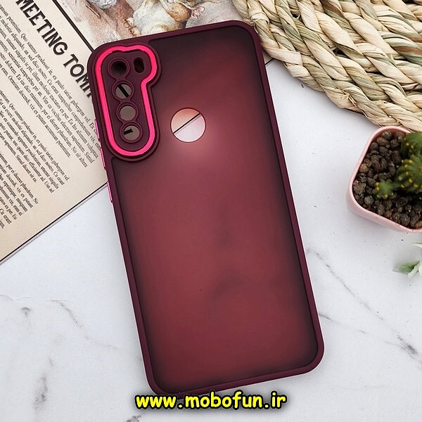 قاب گوشی Redmi Note 8 - Redmi Note 8 2021 شیائومی پشت مات متال کیس دور سیلیکونی محافظ لنزدار زرشکی کد 774