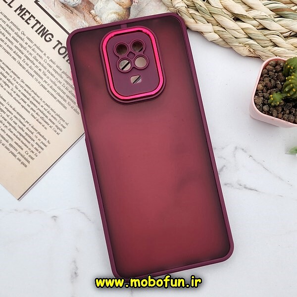 قاب گوشی Redmi Note 9S - Redmi Note 9 Pro شیائومی پشت مات متال کیس دور سیلیکونی محافظ لنزدار زرشکی کد 835
