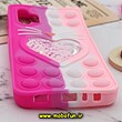 قاب گوشی Galaxy A32 4G سامسونگ سیلیکونی پاک کنی طرح گربه ای Lucky Cat آکواریومی پاپیت فیجت رنگین کمانی آبرنگی صورتی فانتزی کد 815