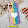 قاب گوشی Galaxy A31 - Galaxy A51 سامسونگ سیلیکونی پاک کنی طرح گربه ای Lucky Cat آینه ای قلبی پاپیت فیجت رنگین کمانی آبرنگی پاستیلی کد 781