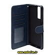 کیف گوشی Galaxy A53 5G سامسونگ مگنتی طرح چرم کتابی سرمه ای کد 607