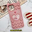 قاب گوشی iPhone 13 Pro Max آیفون سیلیکونی پاک کنی طرح گربه ای Lucky Cat آکواریومی پاپیت فیجت گلبهی کد 500