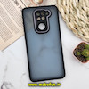 قاب گوشی Redmi Note 9 شیائومی پشت مات متال کیس دور سیلیکونی محافظ لنزدار مشکی کد 461
