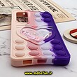 قاب گوشی Galaxy S20 FE سامسونگ سیلیکونی پاک کنی طرح گربه ای Lucky Cat آکواریومی پاپیت فیجت رنگین کمانی آبرنگی بنفش صورتی کد 456