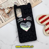 قاب گوشی Galaxy S20 FE سامسونگ سیلیکونی پاک کنی طرح گربه ای Lucky Cat آکواریومی پاپیت فیجت مشکی کد 458