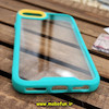 قاب گوشی iPhone 6 - iPhone 6s - iPhone 7 - iPhone 8 - iPhone SE 2020 - iPhone SE 2022 آیفون اورجینال Pro Camera طرح پشت طلق شفاف دور سیلیکونی محافظ لنز دار سبزآبی کد 524