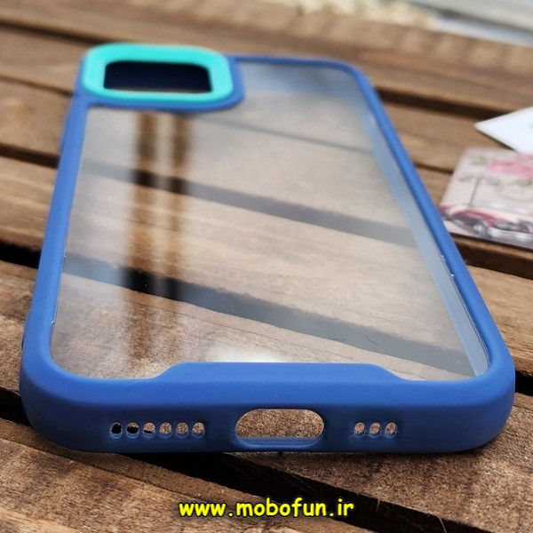 قاب گوشی iPhone 11 Pro آیفون اورجینال Pro Camera طرح پشت طلق شفاف دور سیلیکونی محافظ لنز دار سرمه ای کد E18-170470