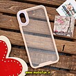 قاب گوشی iPhone X - iPhone XS آیفون اورجینال Pro Camera طرح پشت طلق شفاف دور سیلیکونی محافظ لنز دار گلبهی کد 489