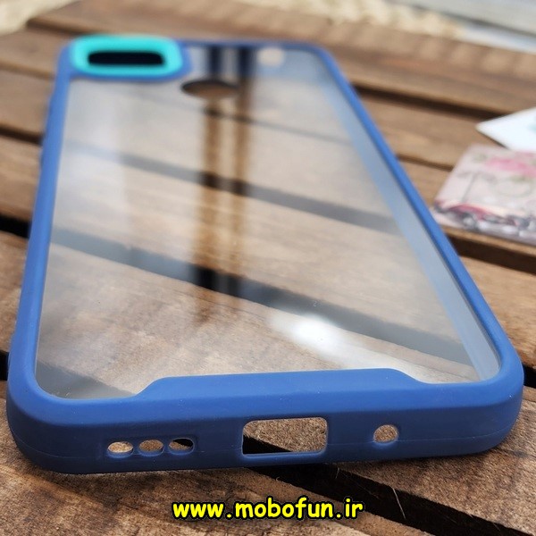 قاب گوشی Redmi 9C - Redmi 10A - Poco C3 شیائومی اورجینال Pro Camera طرح پشت طلق شفاف دور سیلیکونی محافظ لنز دار سرمه ای کد E18-170456