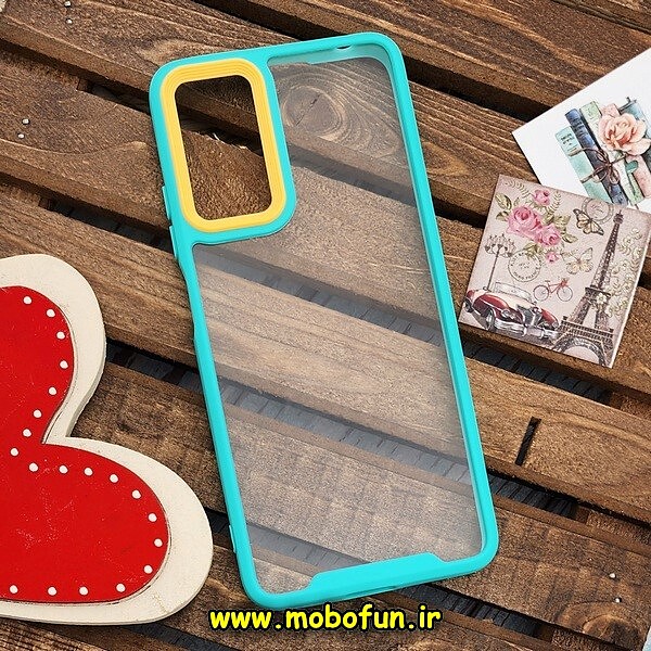 قاب گوشی Redmi Note 11 Pro 4G Global - Redmi Note 11 Pro 5G Global - Redmi Note 11E Pro 5G شیائومی اورجینال Pro Camera طرح پشت طلق شفاف دور سیلیکونی محافظ لنز دار سبزآبی کد 507
