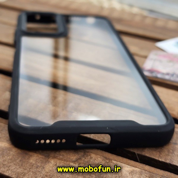 قاب گوشی Redmi Note 11 Pro 4G Global - Redmi Note 11 Pro 5G Global - Redmi Note 11E Pro 5G شیائومی اورجینال Pro Camera طرح پشت طلق شفاف دور سیلیکونی محافظ لنز دار مشکی کد E18-170463