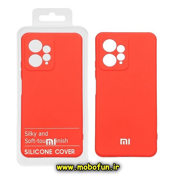 قاب گوشی Redmi Note 12 4G شیائومی سیلیکونی های کپی زیربسته محافظ لنز دار گوجه ای کد 4
