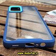 قاب گوشی Galaxy A12 - Galaxy M12 سامسونگ اورجینال Pro Camera طرح پشت طلق شفاف دور سیلیکونی محافظ لنز دار سرمه ای کد 1161