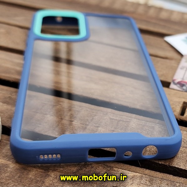 قاب گوشی Galaxy A52 4G - Galaxy A52 5G - Galaxy A52S سامسونگ اورجینال Pro Camera طرح پشت طلق شفاف دور سیلیکونی محافظ لنز دار سرمه ای کد E18-170441
