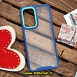 قاب گوشی Galaxy A53 5G سامسونگ اورجینال Pro Camera طرح پشت طلق شفاف دور سیلیکونی محافظ لنز دار سرمه ای کد 616