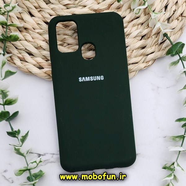 قاب گوشی Galaxy M31 - Galaxy M31 Prime سامسونگ سیلیکونی اورجینال سورا SORA پاک کنی درجه یک زیربسته محافظ لنز دار سبز تیره کد 181287