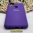 قاب گوشی Galaxy M31 - Galaxy M31 Prime سامسونگ سیلیکونی اورجینال سورا SORA پاک کنی درجه یک زیربسته محافظ لنز دار ارغوانی کد 181288