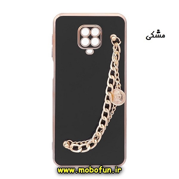 قاب گوشی Redmi Note 9s - Redmi Note 9 Pro شیائومی طرح مای کیس گلد لاین لاکچری دستبندی کارتیر محافظ لنز دار مشکی کد 846