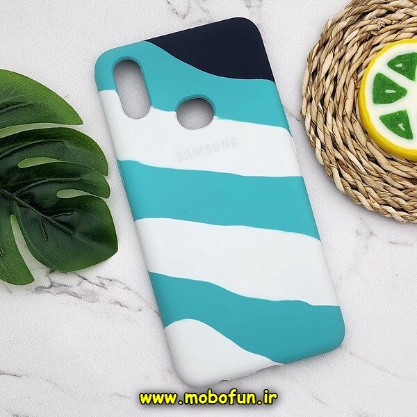 قاب گوشی Galaxy A10S سامسونگ سیلیکونی اورجینال رنگین کمانی پاک کنی درجه یک زیربسته کد 585