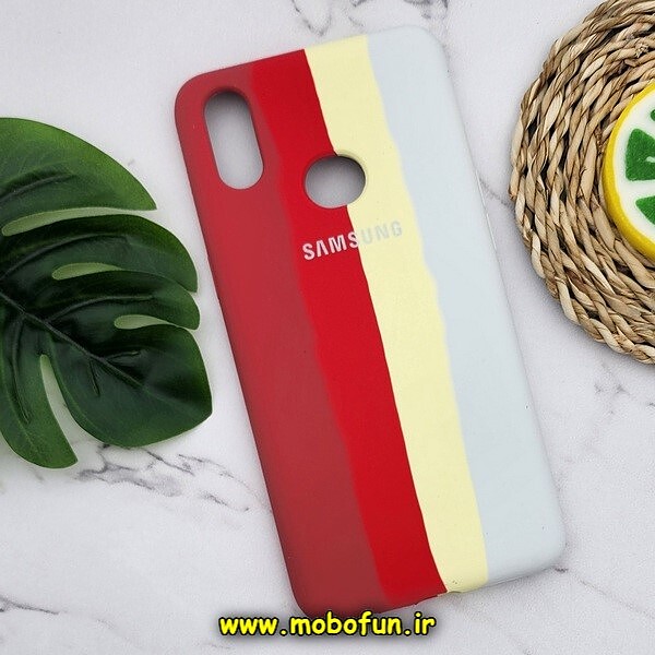 قاب گوشی Galaxy A10S سامسونگ سیلیکونی اورجینال رنگین کمانی پاک کنی درجه یک زیربسته کد 586