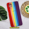 قاب گوشی Galaxy A22 4G - Galaxy M32 4G سامسونگ سیلیکونی اورجینال آبرنگی رنگین کمانی پاک کنی درجه یک زیربسته محافظ لنز دار کد 646