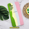 قاب گوشی Galaxy A53 5G سامسونگ سیلیکونی اورجینال آبرنگی رنگین کمانی پاک کنی درجه یک زیربسته محافظ لنز دار کد دار 619
