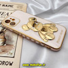 قاب گوشی iPhone 12 آیفون طرح ژله ای مای کیس خرس طلایی تدی برجسته POWER BEAR محافظ لنز دار گلبهی کد 769