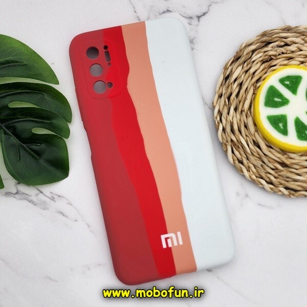قاب گوشی Poco M3 Pro - Redmi Note 10 5G - Redmi Note 11 SE شیائومی سیلیکونی اورجینال رنگین کمانی پاک کنی درجه یک زیربسته محافظ لنز دار کد 267