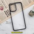 قاب گوشی Redmi Note 10 4G - Redmi Note 10S - Poco M5S شیائومی شیائومی اورجینال متال کیس Metal طرح پشت طلق شفاف دور سیلیکونی مشکی کد 475