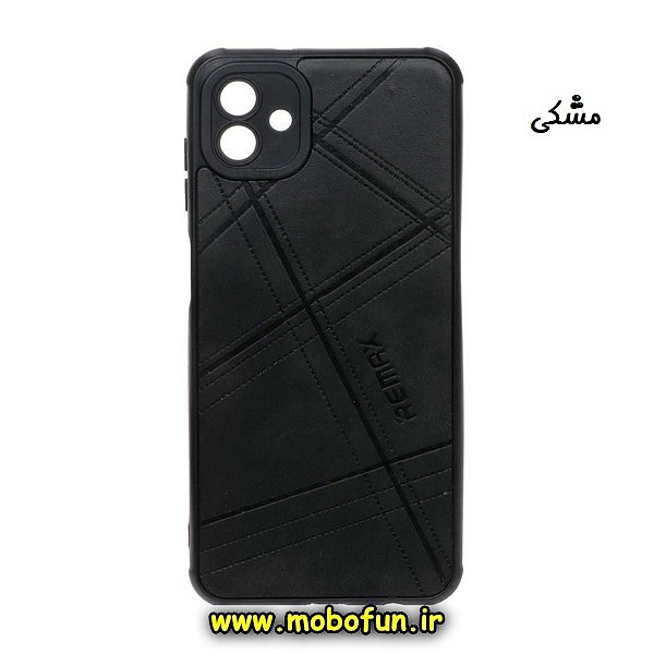 قاب گوشی Galaxy A04 - Galaxy M13 5G سامسونگ طرح ژله ای چرمی ساده REMAX مشکی کد 153