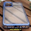 قاب گوشی Galaxy A13 4G سامسونگ طرح پشت طلق شیشه ای شفاف اورجینال برند FASHION CASE آبی براق کد 616