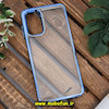 قاب گوشی Galaxy A13 4G سامسونگ طرح پشت طلق شیشه ای شفاف اورجینال برند FASHION CASE آبی براق کد 616