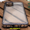 قاب گوشی Galaxy A13 4G سامسونگ طرح پشت طلق شیشه ای شفاف اورجینال برند FASHION CASE مشکی یاقوتی کد 617