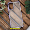 قاب گوشی Galaxy A13 4G سامسونگ طرح پشت طلق شیشه ای شفاف اورجینال برند FASHION CASE بنفش کد 618