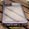 قاب گوشی Galaxy A13 4G سامسونگ طرح پشت طلق شیشه ای شفاف اورجینال برند FASHION CASE بنفش کد 618