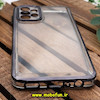 قاب گوشی Galaxy A23 4G سامسونگ طرح پشت طلق شیشه ای شفاف اورجینال برند FASHION CASE مشکی یاقوتی کد 406
