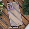 قاب گوشی Galaxy A23 4G سامسونگ طرح پشت طلق شیشه ای شفاف اورجینال برند FASHION CASE بنفش کد 408