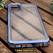 قاب گوشی Galaxy A32 4G سامسونگ طرح پشت طلق شیشه ای شفاف اورجینال برند FASHION CASE آبی براق کد 844