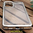 قاب گوشی Galaxy A33 5G سامسونگ طرح پشت طلق شیشه ای شفاف اورجینال برند FASHION CASE نقره ای کد 444
