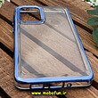 قاب گوشی Galaxy A33 5G سامسونگ طرح پشت طلق شیشه ای شفاف اورجینال برند FASHION CASE آبی براق کد 445