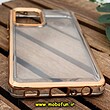 قاب گوشی Galaxy A52 4G - Galaxy A52 5G - Galaxy A52S سامسونگ طرح پشت طلق شیشه ای شفاف اورجینال برند FASHION CASE طلایی کد 1099