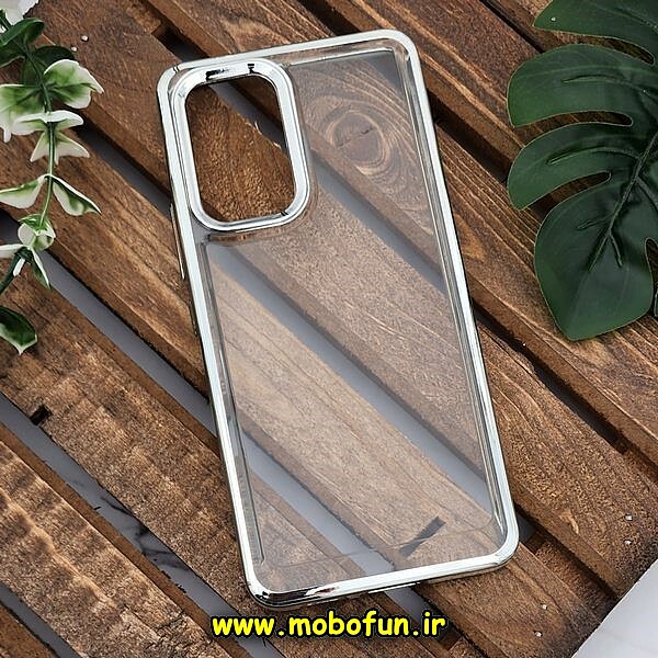 قاب گوشی Galaxy A53 5G سامسونگ طرح پشت طلق شیشه ای شفاف اورجینال برند FASHION CASE نقره ای کد 629