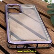 قاب گوشی Galaxy A53 5G سامسونگ طرح پشت طلق شیشه ای شفاف اورجینال برند FASHION CASE بنفش کد 630