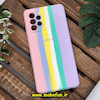 قاب گوشی Galaxy A72 سامسونگ سیلیکونی اورجینال سورا SORA پاک کنی رنگین کمانی آبرنگی درجه یک زیربسته محافظ لنز دار کد 456