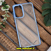 قاب گوشی Galaxy A73 5G سامسونگ طرح پشت طلق شیشه ای شفاف اورجینال برند FASHION CASE آبی براق کد 583